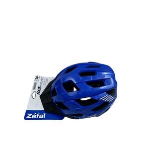 Zefal Axis Helmet Ages 14+ Blue Adjustable Integrated Visor Kids Youth